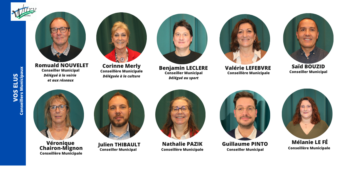 Conseillers municipaux witry les reims 2020